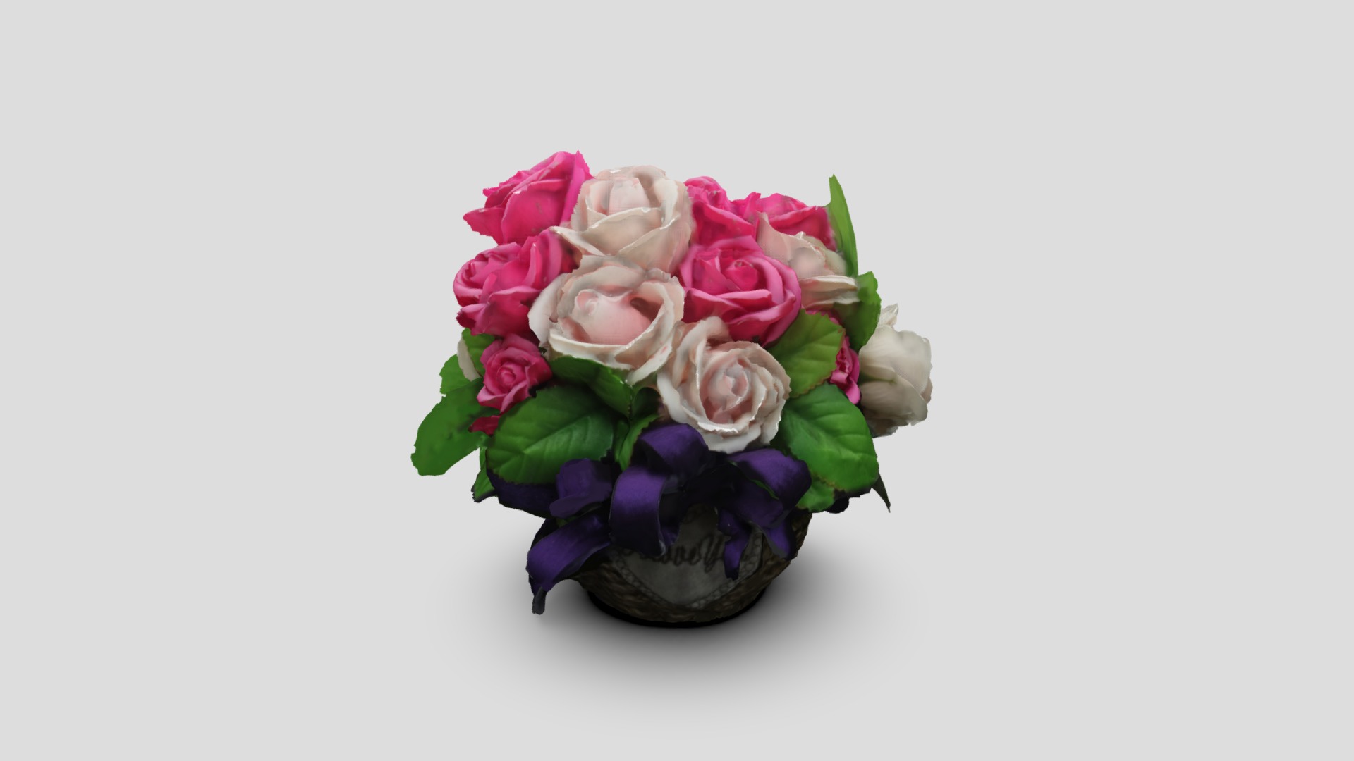 3D model Flower - This is a 3D model of the Flower. The 3D model is about a bouquet of flowers.