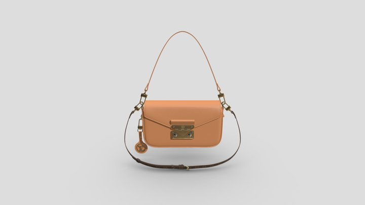 3D Model Collection Louis Vuitton Petite Malle Bag VR / AR / low-poly
