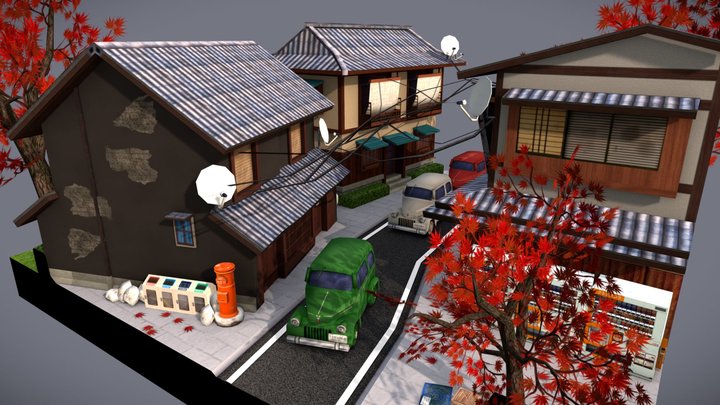 Kyoto CityScene - Ricardo Rivera 3D Model