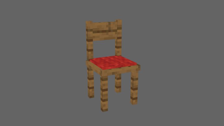 Minecraft Chair 3D Model
