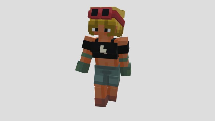 Tomboy Solar Flare - PvZ Heroes 3D Model