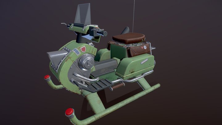 Snowmobile 3D Model