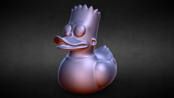 Bart Simpson - Rubber Duck 3D Model