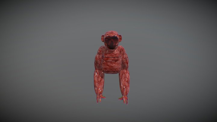 Infected ape 3D Model