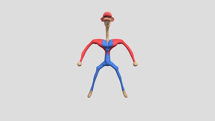 Stretchy Plumber 3D Model