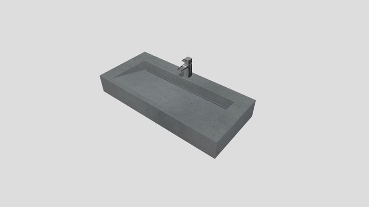 concrete-sink 3D Model