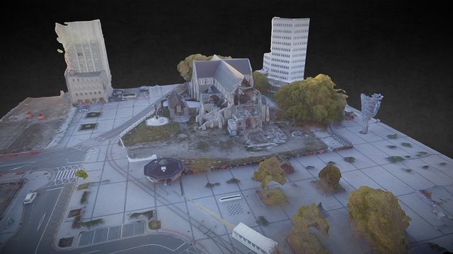 Christchurch Cathedral (post-earthquake) 3D Model