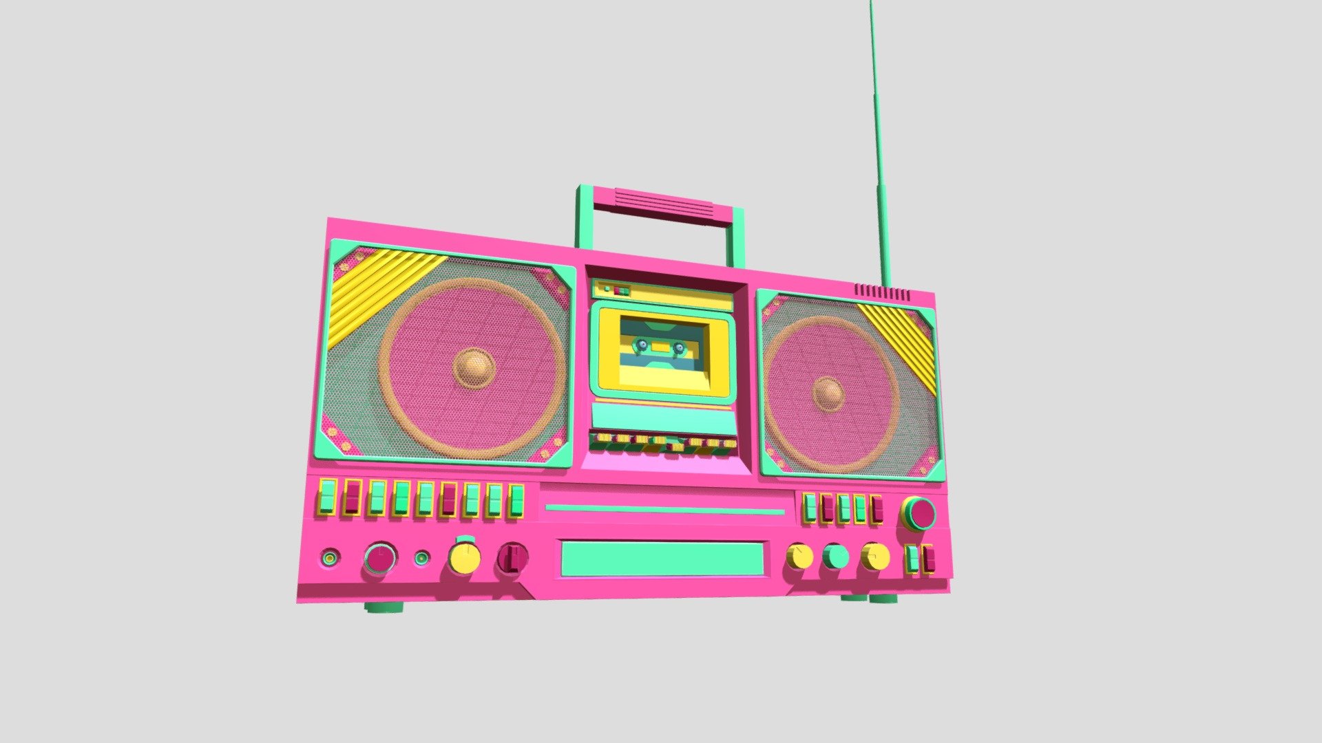 Boombox Xyz Homework 6 - Download Free 3d Model By Selskiy Durachok 