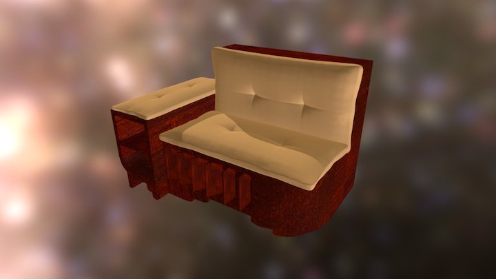 [HM] Poltrona inspirada no Art Decó 3D Model