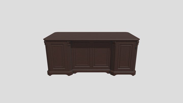 Office_Desk 3D Model