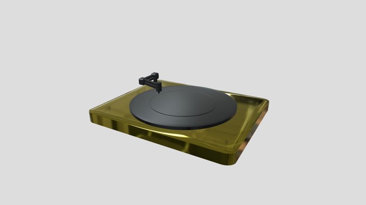 Futuristic Record Player 3D Model