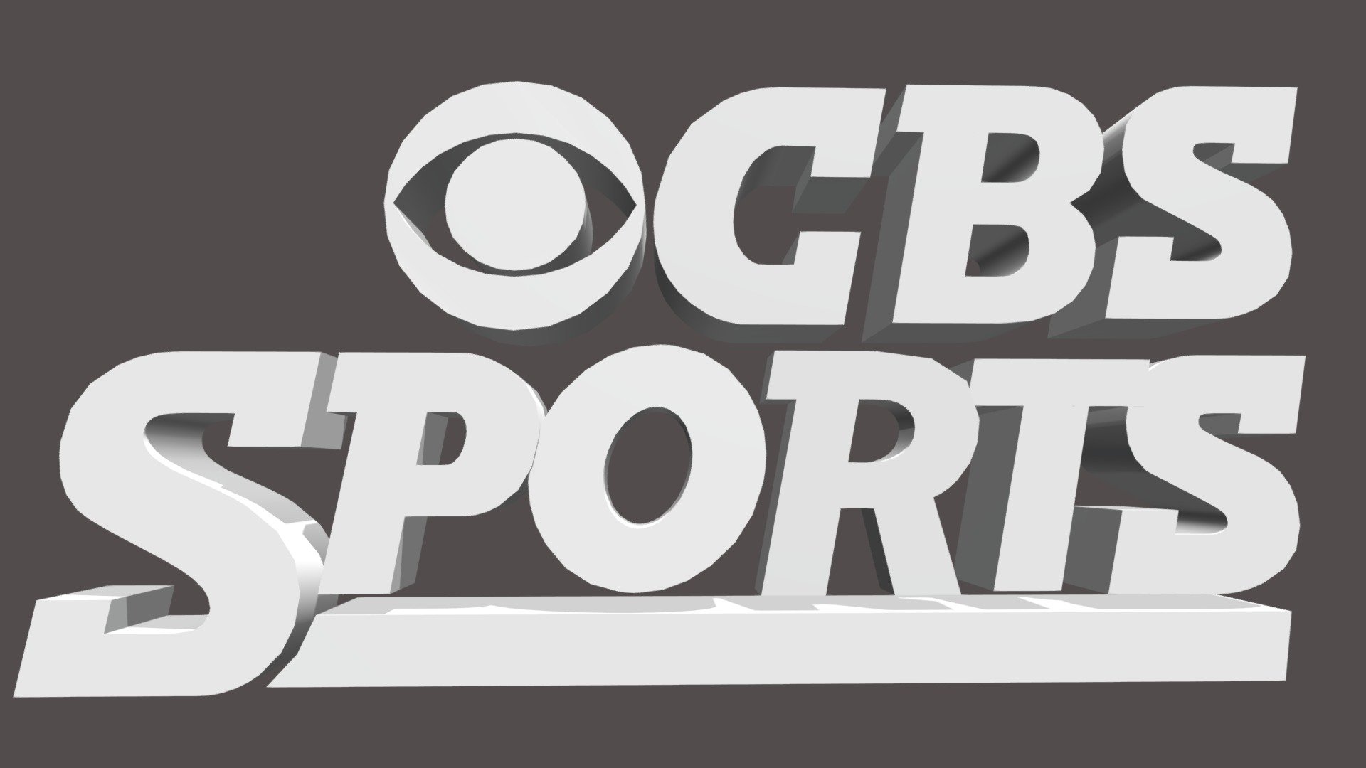 Cbs Sports Logo 1981 2016 Download Free 3d Model By Jjussyman15 Jds383187 C699024 Sketchfab 6671