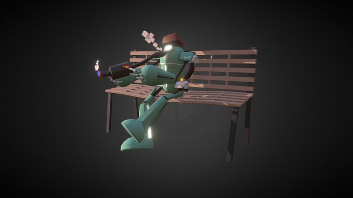 Gilbert the Robot 3D Model