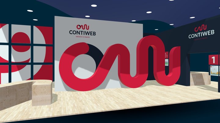 Contiweb Virtual Booth 3D Model