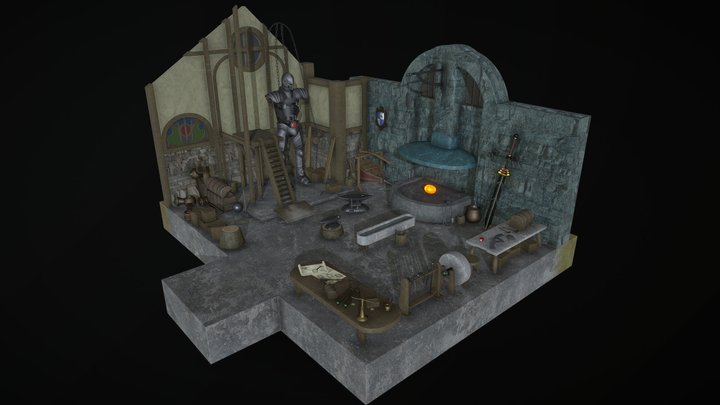 Blacksmith - Scene 3D Model