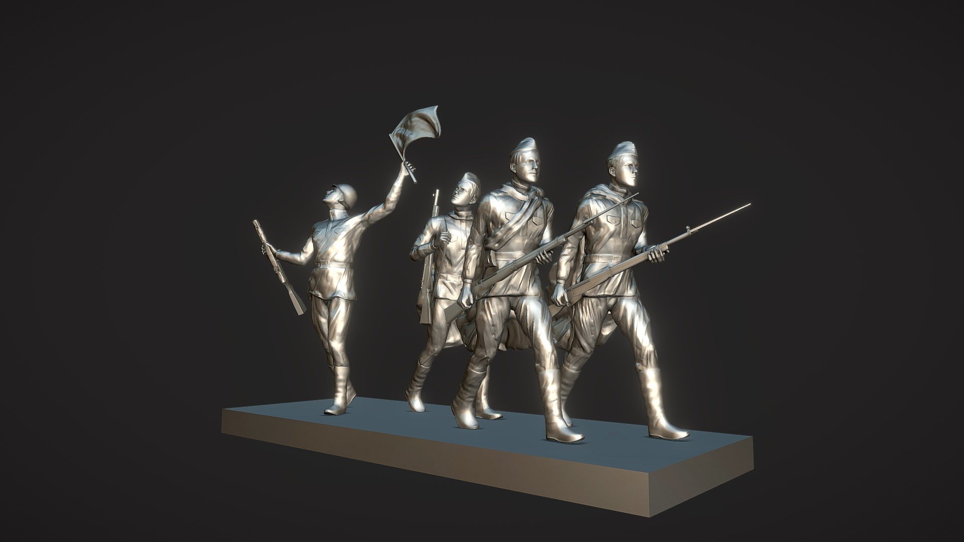 Monument to the heroic defenders of Leningrad — Sketchfab embed 3D viewer