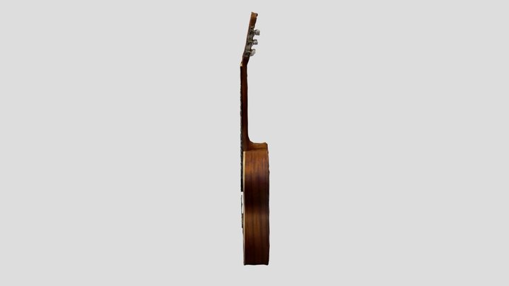 Wooden Guitar 3D Model
