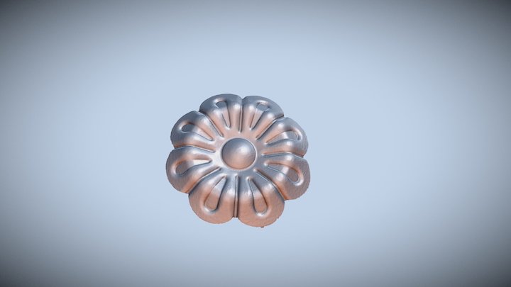 冲压成型的花辨 3D Model