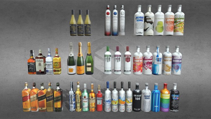 Bottles pack – Modelo 3D gratuito STL