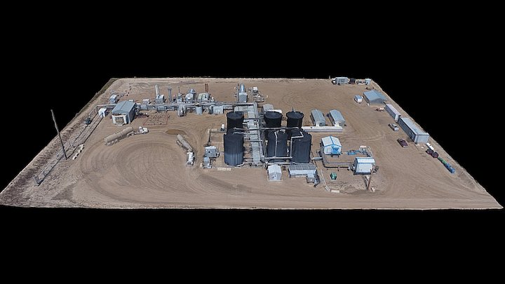Oil Well Battery 3D Model