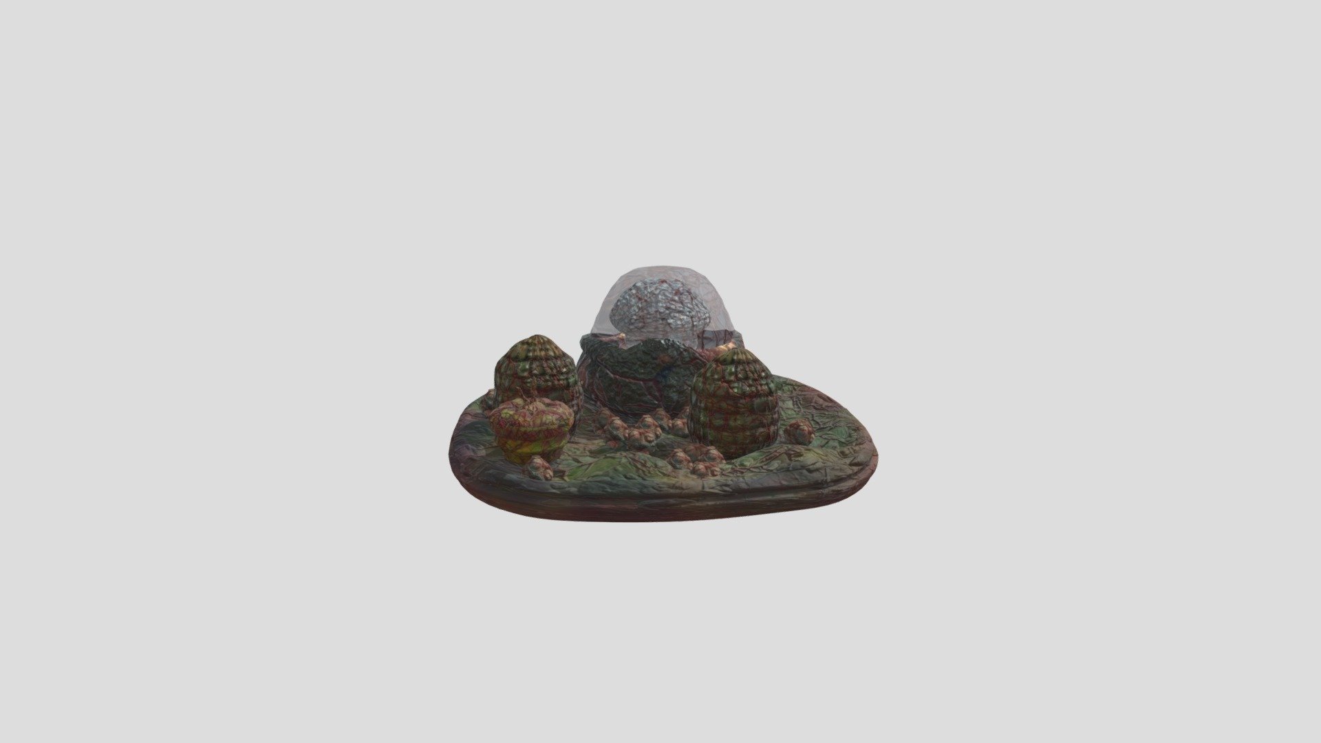 Alien Life Diorama(without leaf imprints)
