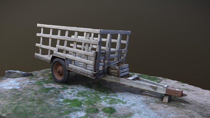 Wooden cart – Modello 3D gratuito STL