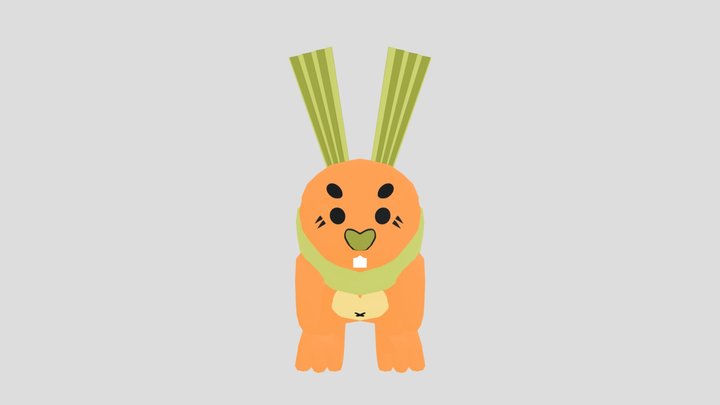 森林漫遊者-兔子 3D Model