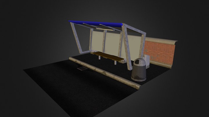 BusScene 1 (unique textures) 3D Model