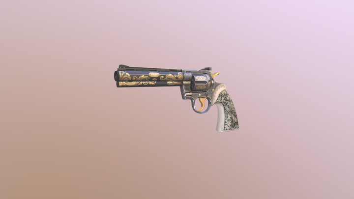 Colt Revolver 3D Model