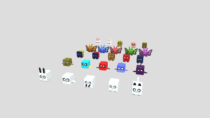 Roblox Pets - Various Themes 3D Model