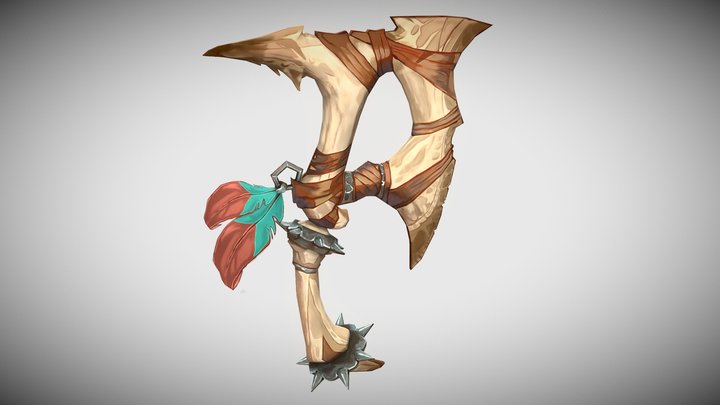 Stylized Axe 3D Model