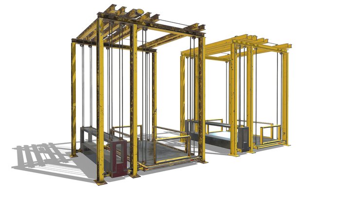 Industrial Lifts 3D Model
