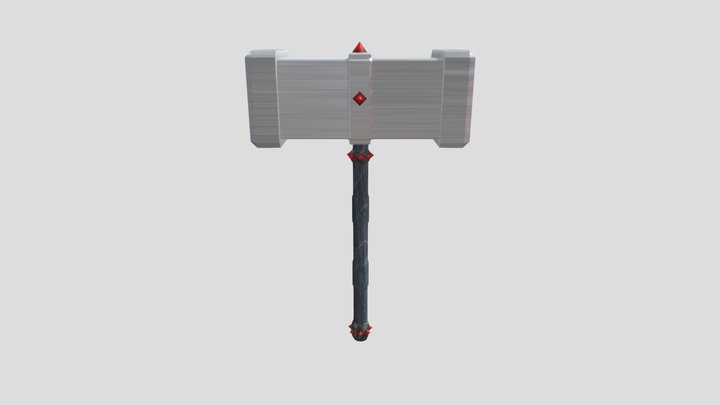 Medium 1_Hammer Finished 3D Model