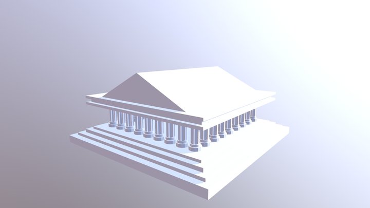 Temple exercici 3D Model