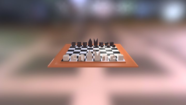 Low-poly chess (with animation) 3D Model