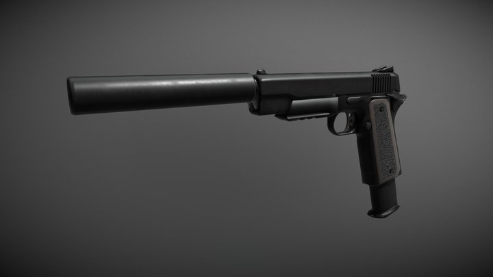 Colt 1911 Custom 3D Model