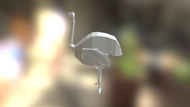 Avestruz 3D Model