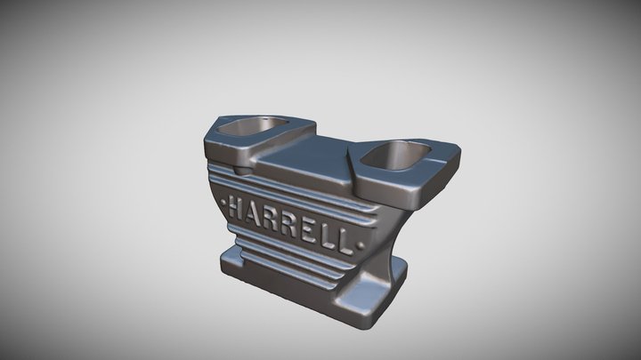 Harrell_Intake Riser raw casting 3D Model