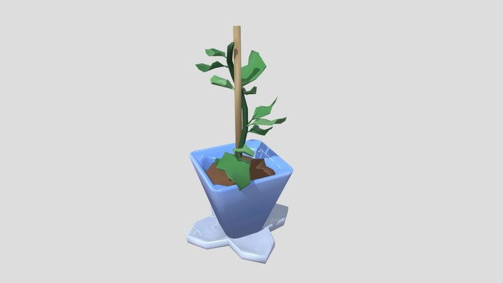 Low-Poly Desk Plant