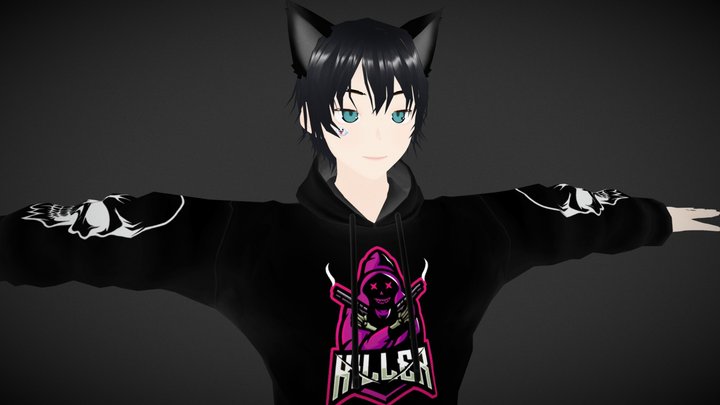 Anime Character Model - Boy 3D Model
