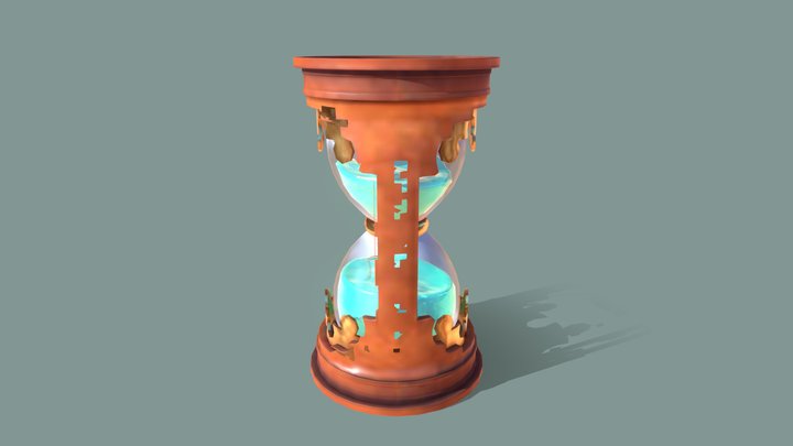 Old Hourglass 3D Model