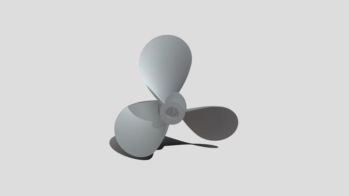 Three-Bladed Propeller 3D Model
