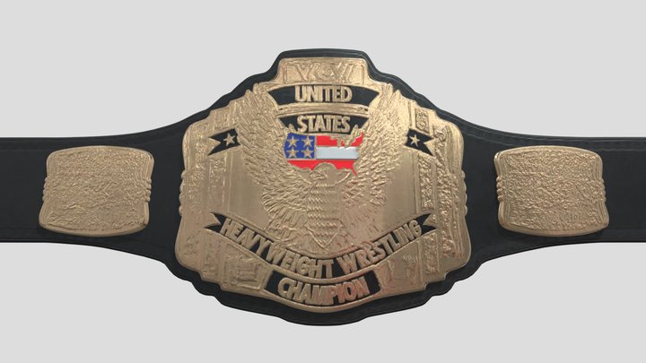 WCW - UNITED STATES HEAVYWEIGHT CHAMPION BELT – Kostenloses 3D-Modell STL