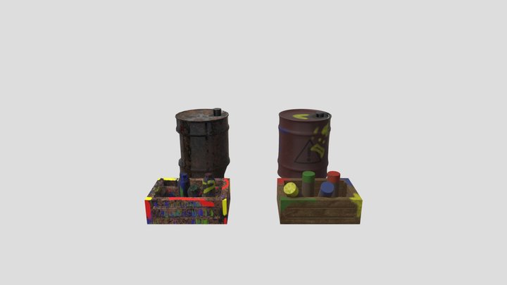 Marsh Street Props Variations 3D Model