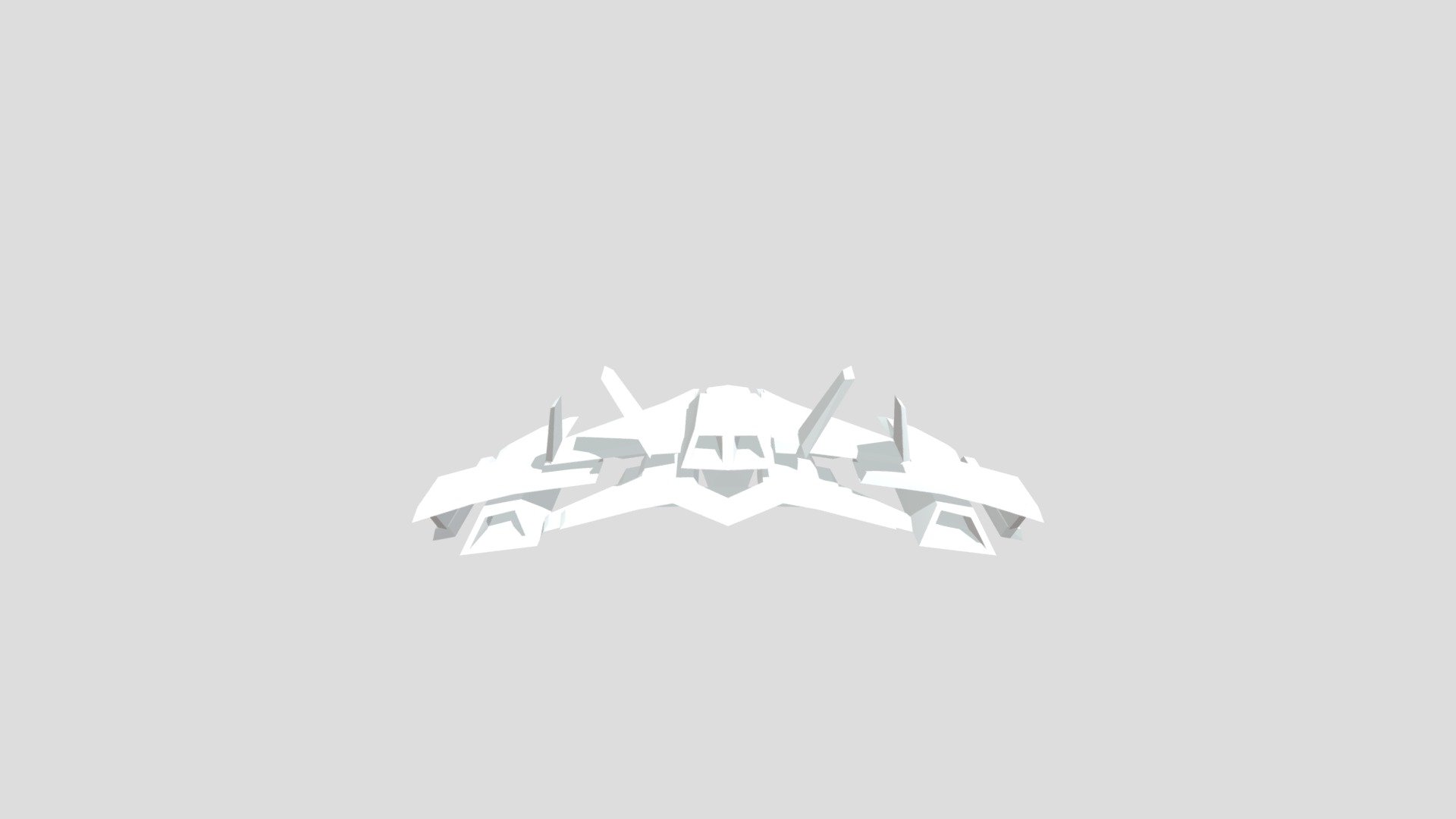 Space fighter lowpoly