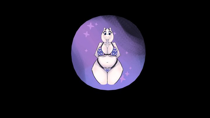 Toriel Artwork 3D Model
