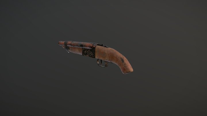 Sawed_ Off Shotgun 3D Model