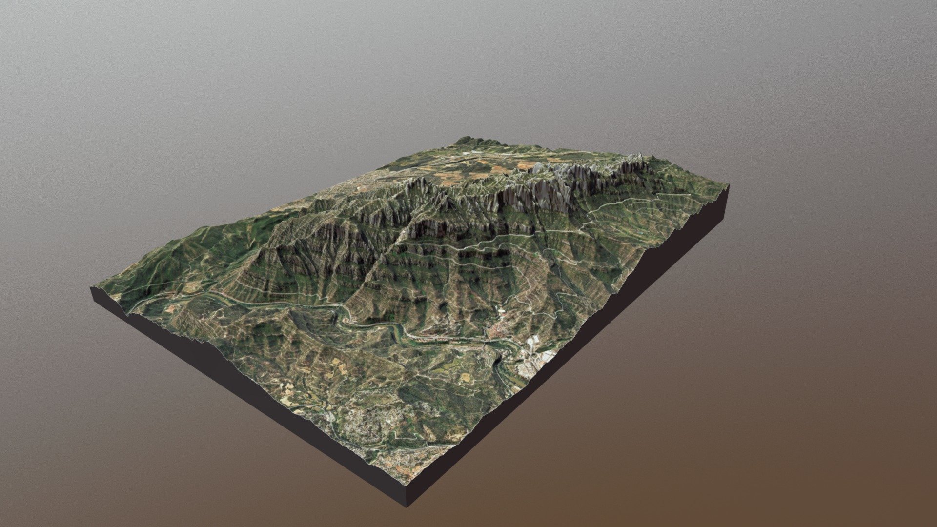 Montserrat Mountains Map (1:30,000 Scale)