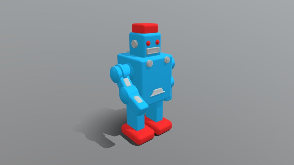 Retro toy robot
