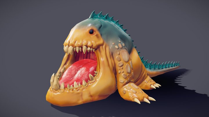 Amphibian monster 3D Model